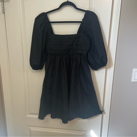 Abercrombie & Fitch Puff Sleeve Mini Dress - Small Tall - Picture 7 of 9